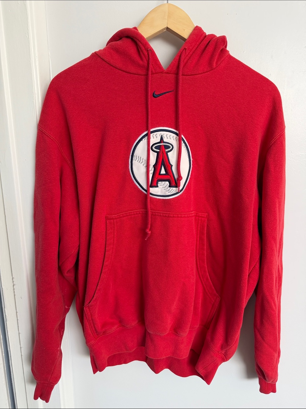 Nike Red Los Angeles Angels Crewneck Sweatshirt size small